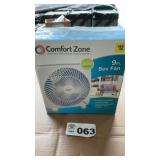 COMFORT ZONE 9" BOX FAN