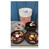 VARIOUS COPPER FITTINGS IN BUCKET