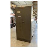 TALL METAL GREEN CABINET 6 ft x 36 in x 18 d