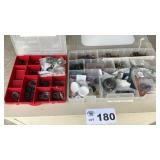 2PLASTIC ORGANIZERS W CONTENTS