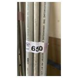 4 PIECES CONDUIT TUBING, DIFFERENT SIZES