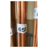 4 PIECES 3/4 INCH COPPER PIPE