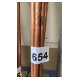 6 PIECES,1/2 INCH COPPER PIPE