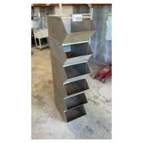 6 STEEL PARTS BINS 12 x 16