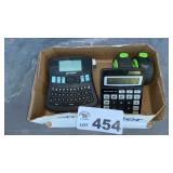 DYMO PRINTER, TAPE MEASURERS, CALCULATOR