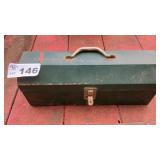 METAL TOOL BOX W CONTENTS