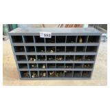 METAL BIN CABINET W BRASS FITTINGS INCLUDED 22 x