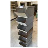 6 STEEL PARTS BINS 12 x 16