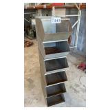 6 STEEL PARTS BINS 12 x 16