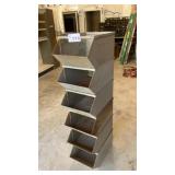 6 STEEL PARTS BINS 12 x 16