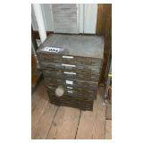 METAL ORGANIZER CABINET W CONTENTS