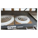 2 ROUND CEILING VENTS, 3 WALL VENTS