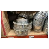 ROUND GRILL BOX COMBO, NIB, 8, 16 inch DUCTWORK