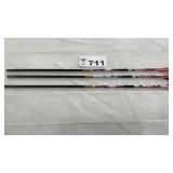 3 CROSSBOW BOLTS, 24 LENGTH