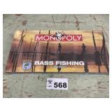 STILL IN PLASTIC-BASS FISHING MONOPOLY GAME
