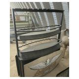 FISHING POLE DISPLAY RACK 52 x 44  2 sided