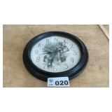 CLOCK, BATTERY OPERATES, 15 INCH DIAMETER