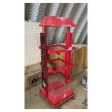 SHELF UNIT ON WHEELS, 20 x 20 SHELVES, 66 TALL