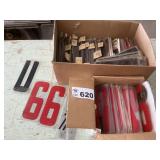 ADVERTISING SIGN LETTERS, NUMBERS
