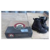 IRISH SETTER SAFETY TOE BOOTS, SIZE 8