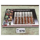 10 pc STAINLESS STEEL KNIFE SET. NIB