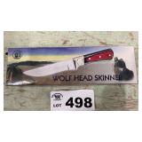 WOLF HEAD SKINNER KNIFE
