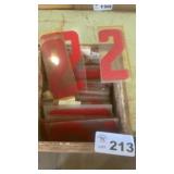 PLASTIC SIGN NUMBERS, 9 x 4
