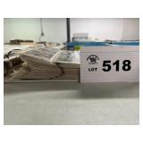 large binder of football cards