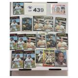 Luis Tiant & Doc Eillis baseball cards vintage