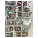 several pages of baseball cards vintage 70s 80s