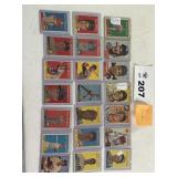 21 1950s Topps and Bowman cards vintage