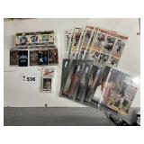 sealed football set, large cards, sealed packs