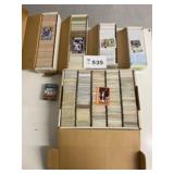 Huge lot of basketball football cards in boxes