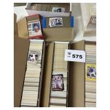 multiple boxes of baseball cards    mixed years