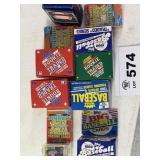 multiple boxes of baseball cards    mixed years