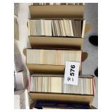 multiple boxes of baseball cards    mixed years