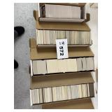 multiple boxes of baseball cards    mixed years