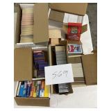 multiple boxes of baseball cards    mixed years