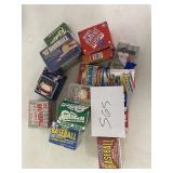 multiple boxes of baseball cards    mixed years