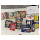 multiple boxes of baseball cards    mixed years