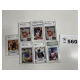 Graded football baseball UFC cards