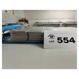 large binder of football cards