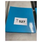 large binder of football cards