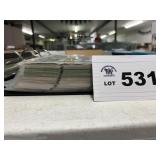 large binder of football cards