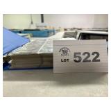 large binder of football cards