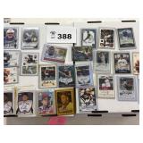 Autographed baseball football  cards