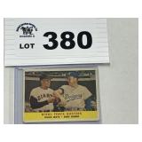 1958 Topps  Rival Fence Busters Willie Mays Snider