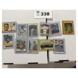 vintage baseball cards Flood Molitor Bonds and