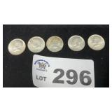 5 KENNEDY HALFS, 1964