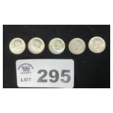 5 KENNEDY HALFS, 1964